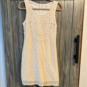 Cato Cream Lace Mini Dress size Small